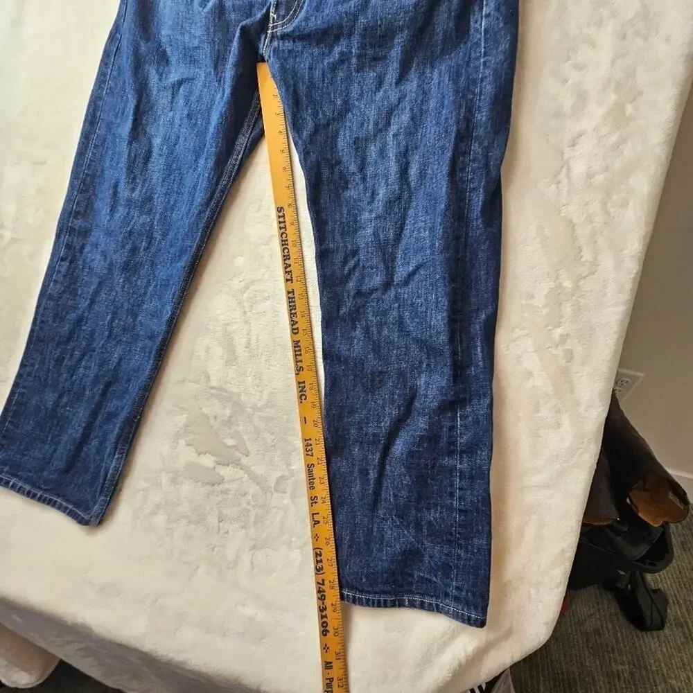 Levis 501 Straight Jeans Denim Men's 38x32 Button Fly Western Cowboy Mexico